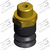 SMC Vertical Vacuum Inlet: Flat, M5 x 0.8, 6 mm Pad Dia, Silicone, Black, 40, 13.5 mm Pad Ht, ZP3-T (MPN ZP3-T06BS-A5). Key specifications — attr1019101: ZP3-T06BS-A5; attr1019103: SMC; attr1019107: 40.