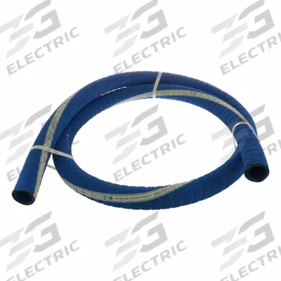 CONTINENTAL Suction and Discharge Hose: 2 in Hose Inside Dia., 200 psi, Blue - Polyethylene Bulk Potable Water Suction & Discharge Hoses with Corrugated EPDM Cover and Double Helix Wire Reinforcement