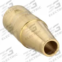 BERNARD Nozzle: Small Centerfire, 3/8 in, Tapered, Flush, Brass (MPN NST-3800B). Key specifications — Insulation Type: Self-Insulated; Duty Rating: Standard Duty; Nozzle to Tip Relationship: Flush; For Contact Tip Series: Centerfire; Manufacturer Part Number: NST-3800B; Brand: BERNARD.