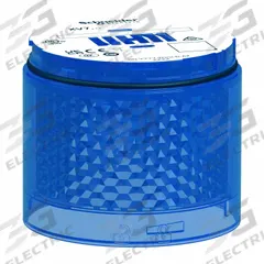 SCHNEIDER ELECTRIC Tower Light Module: Flashing, 24V AC/DC, Blue, 2 13/16 in Overall Dia, XVB7C66. Key specifications — Brand: SCHNEIDER; Compatible with Series: Harmony XVB7; Lens Color: Blue; Operating Voltage: 24V AC/DC; Manufacturer Part Number: XVB7C66.