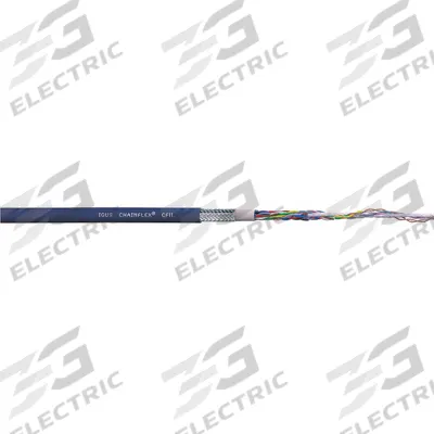 CHAINFLEX Bus Cable: (1) Pr 20 AWG, TPR, Order by the Foot, CAN-Bus - Continuous Flexing Bus Drop Cables