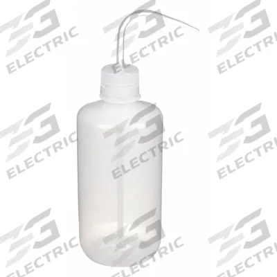 APPROVED VENDOR Wash Bottle: 1 L, No Imprinting, Narrow, Std Spout Spout, White - Narrow Mouthed Standard Spout Wash Bottles