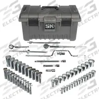 SK PROFESSIONAL TOOLS Socket Wrench Set: 1/2 in Drive, 54 Piece, 12-Point, Metric, 10 mm to 36 mm (MPN 1942). Key specifications — attr1224269: 1/2 in; attr1204638: Drive Tools Included; attr1204650: 10 mm to 36 mm; attr1204658: 10.3 in Fixed, Round Head Ratchet; attr1204673: Socket Bits Not Included; attr1204681: Wrenches Not Included; attr1204688: SK PROFESSIONAL TOOLS; attr1224230: Friction.