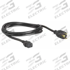 APC BY SCHNEIDER ELECTRIC Power Cord: 8 ft Lg, 3/12, L6-30P Plug, C19 Receptacle, SJT, Rubber (MPN AP9896). Key specifications — Brand: APC BY SCHNEIDER ELECTRIC; Jacket Material: Rubber.