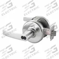 CORBIN Door Lockset: Office Lever Locksets, Chrome, ADA Compliant, LFIC (MPN CLX3393 AZD 626 CL6). Key specifications — attr1024149: Not Ligature-Resistant; attr1011488: CORBIN; attr1024446: F92; attr1011524: No Message; attr1011506: Armstrong Lever; attr1011485: Yes; attr1059461: Satin Chromium-Plated.
