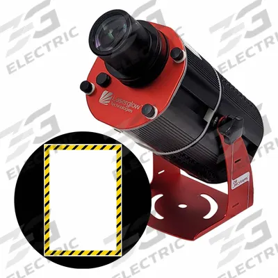LASERGLOW TECHNOLOGIES Fixed Image Projector: Projector, Lens and Image Template, Hazard Box - LED Projectors with Image Disks