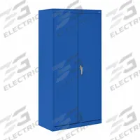 SANDUSKY Shelf Cabinet: 36 in x 24 in x 72 in, 4 Shelves, Swing Handle & Three-Point Locking, Solid (MPN CAC1362472-06). Key specifications — Shelf Adjustability: (3) Adjustable; Base Type: Frame; Cabinet Color: Blue; For Use Outdoors: No; Frame Assembled: Assembled; Cabinet Storage Components: Shelves; Brand: SANDUSKY; Cabinet Style: Wardrobe.