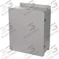 WIEGMANN Enclosure: Fiberglass, 24 in x 20 in x 10 in, NEMA 1/12/3R/4X/6P, Hinged, Solid Cover (MPN HW-J242010CHQR). Key specifications — Brand: WIEGMANN; Closure Method: Padlock Hasp; Knockouts: Not Included.