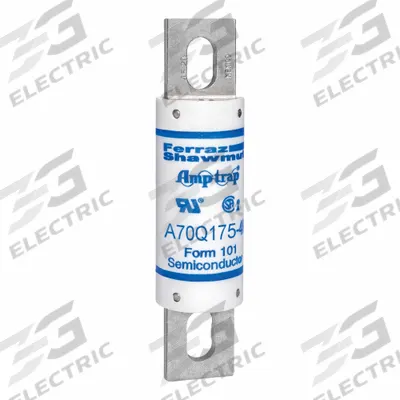 MERSEN Fuses: A70QS Series, 175 A, 700 V AC, 700 V DC DC Volt Rating - Fast-Acting Bolt-On Fuses