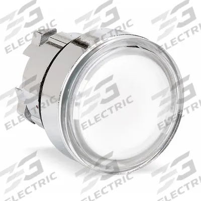 SCHNEIDER Flush Push Button: 22 mm Mounting Size, Metallic - Illuminated Flush-Mount Push-Button Operators