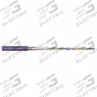 CHAINFLEX Bus Cable: (4) 20 AWG (0.5), TPR, Order by the Foot, CAN-Bus, Red (MPN CFBUS-LB-022). Key specifications — Bus System: CAN-Bus; Conductor Grouping: (4) 20 AWG; Minimum Bend Radius Factor - Fixed: 4 x OD; Minimum Bend Radius Factor - Flexible: 6 x OD; Shielding: Shielded; Brand: CHAINFLEX.