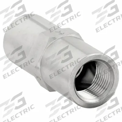 APPROVED VENDOR Piston Spring Check Valve: Piston, Inline Valve Body, 3/8 in Pipe Size - Stainless Steel Inline Piston Check Valves