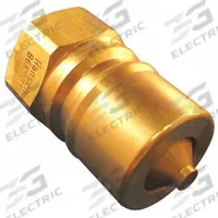 HANSEN Hydraulic Quick Connect Hose Coupling: 1/4 in Coupling Size, Brass, 11.36 lpm Max. Flow Rate (MPN B2K16). Key specifications — Body Material: Brass; Thread Size: 1/4"-18; Brand: HANSEN.