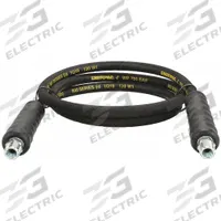 Hydraulic Hose Assembly: 1/4 in ID, NPTF x NPTF, 3 ft Lg, Black, 3/8 in x 3/8 in Fitting Size, H9203. Key specifications — Hose Color: Black; Hose Tube Material: Rubber; Fitting Type: NPTF x NPTF; Manufacturer Part Number: H9203; Brand: ENERPAC.