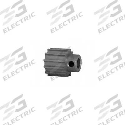 Dayton Timing Pulley: Curvilinear, Fixed, For HTD Timing Belt Section, For 9 mm Belt Wd - HTD Section Fixed-Bore Timing Pulleys with Hub