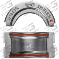 MILWAUKEE Upper and Lower Crimping Die: 350 kcmil, U Style Dies, For Use With 2679-20/49-16-U000 (MPN 49-16-U350). Key specifications — attr511073: U Style Dies; attr511072: Electrical Wire and Cable Crimping; attr473934: MILWAUKEE; attr511065: M18™ FORCE LOGIC™; attr511069: Brown; attr542116: 350 kcmil; attr511067: 2679-20.