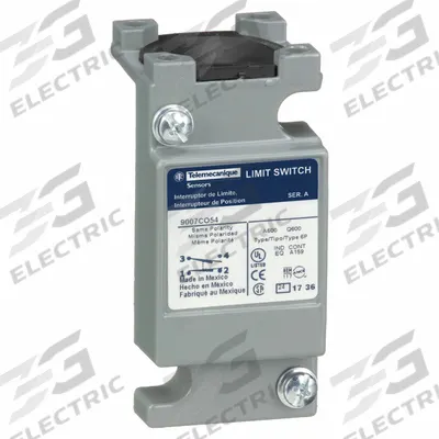TELEMECANIQUE SENSORS Compact Limit Switch Body: EN50041 Body, 2 Mounting Holes, 1NO/1NC - Bodies for Limit Switches