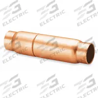 PARKER Refrigerant Check Valve: Spring Loaded Ball Check Valve, 1 1/8 in Connections, 4 in Cut Out (MPN CV11P-18FS-18FS). Key specifications — Brand: PARKER; Material: Copper.