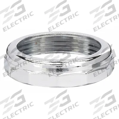 APPROVED VENDOR Nut: Zinc, Chrome-Plated, Silver, 1 1/2 in Nominal Pipe Size, Slip - Drain Connecting Nuts, Washers & Gaskets