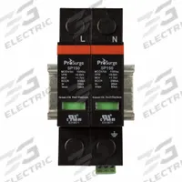 PROTEC Surge Protection: Single Phase, 120V AC, 2 Poles, 3 Wires, L-G/L-N/N-G, 200 kA (MPN ASISP150-2P). Key specifications — Voltage: 120V AC; Number of Wires: 3 Wires; Modes of Protection: L-G; Max. Continuing Operating Voltage: 150 V AC (L-G); 150 V AC (L-N); 150 V AC (N-G); Voltage Protection Rating: 700V (L-G); Short Circuit Current Rating: 200 kA.