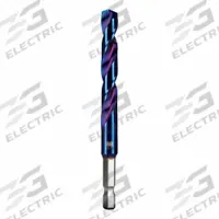 SPYDER Twist Drill Bit: 3/8", 137° Split Point, HSS, Impact Rated, Quick-Change Hex Shank (MPN 19014). Key specifications — attr1234973: Impact Rated; attr1234966: SPYDER; attr1234978: 0.3750.