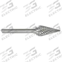APPROVED VENDOR Carbide Bur: Pointed-End Cone, SM-61, Double Cut, 3/32" x 1/4" Head, 3/32" Shank (MPN 310-002190). Key specifications — Trade Number: SM-61; Brand: APPROVED VENDOR.