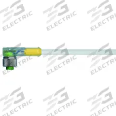 Cordset: M12 Female Right Angle X Bare Wire, 4 Pins, Gray, PUR, 0.3 m Cable Lg, 4 A Max Current (A) (MPN 7000-12421-2340030). Key specifications — Cable Jacket Color: Gray; End 1 Gender: Female; End 1 Mounting Orientation: Right Angle; End 2 Connection Type: Bare Wire; IP Rating: IP66K; Brand: MURRELEKTRONIK; Wire Size: 22 AWG; Cable Jacket Material: PUR.