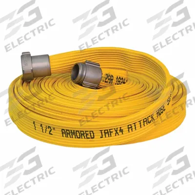 JAFX4 Fire Hose: 4-Layer, 2 in Hose Inside Dia, 50 ft Hose Lg - Attack Fire Hoses