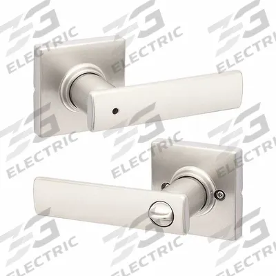 KWIKSET Door Lever Lockset: Privacy Lever Locksets, Nickel