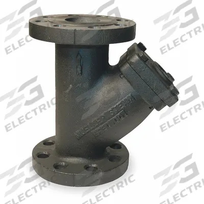 MUELLER STEAM SPECIALTY Y Strainer: 6 in, Flanged, Perforated, 0.125 in Screen Size - Cast Iron Y Strainers