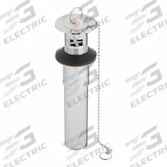 APPROVED VENDOR Drain Assembly: Brass, Chrome, 8 in Overall Ht, 1 1/4 in Overall Dia (MPN 35071). Key specifications — Product Type: Drain Assembly; Brand: APPROVED VENDOR; Finish: Chrome; Material: Brass; Includes: Rubber Stopper.
