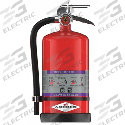AMEREX Fire Extinguisher: 13.2 lb Extinguisher Capacity, 40B:C - Class BC Fire Extinguishers