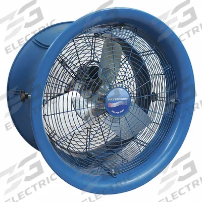 PATTERSON High-Velocity Industrial Fan: 14 in Blade Dia, 1 Speeds, 115/208 to 230V AC - High-Velocity Industrial Fan Heads
