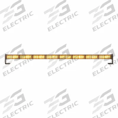 ECCO Warning Light: Combo Warning and Directional Light, Amber/White, 1 13/16 in Overall Wd - Vehicle Perimeter Flashing Warning Lights