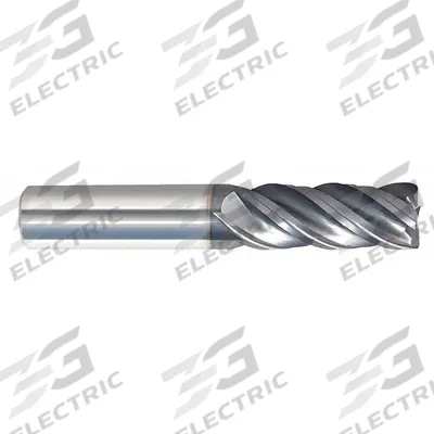 APPROVED VENDOR Corner Radius End Mill: Carbide, nACRo Coated, 4 Flute, 7/16" Mill Dia - Fast-Cutting Carbide Corner-Radius End Mills for Steel & Cast Iron