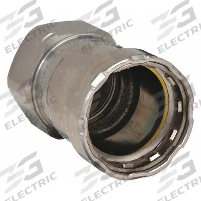 VIEGA MEGAPRESS Crimp Adapter Fitting: 1 1/2 in Pipe x 1 1/4 in Pipe Size, Press-fit x FNPT - Gas Steel Press Pipe Fittings