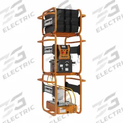 POWER TEAM Portable Motion Control System: 64 VDC, 700 cu in/min Max Flow, 10,000 psi, Single Acting (MPN ES64PRTYXB). Key specifications — attr1401526: POWER TEAM; attr1401549: 64 VDC; attr1401540: Single Acting; attr1401558: PB43MX2-1.