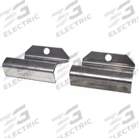 CODE 3 Mounting Bracket: Mounting Bracket, Black, Stainless Steel, 2 5/8 in Lg, 1 13/16 in Ht (MPN GUTTERHK). Key specifications — Color: Black; Brand: CODE 3; Material: Stainless Steel; Product Type: Mounting Bracket.