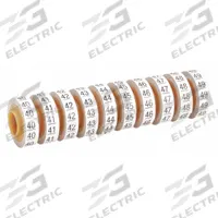 3M Wire Marker Tape Refill: 40 to 49, Black on White, 5,760 Labels, Polyester Film, 50 PK (MPN SDR-40-49). Key specifications — Legend: 40 to 49; Label Material: Polyester Film; Brand: 3M; Color: Black on White.