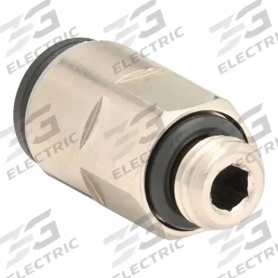 LEGRIS Push-Fit Adapter Fitting: 8 mm OD x 12 mm Pipe Size, Push-to-Connect x Metric - Nylon & Nickel-Plated Brass Tube Fittings