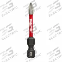 MILWAUKEE Power Bit: Power Bit, Imperial, PH1 Bit Industry Size, #1 Bit Size, Std, 2 in Overall Lg (MPN 48-32-4461). Key specifications — attr1119695: MILWAUKEE; attr1119703: Alloy Steel; attr1119710: Standard; attr1119708: Hex; attr1202404: #1.