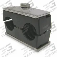 BEHRINGER PIPE SYSTEMS Vibration-Dampening Beta Clamp: Ribbed Bore, 304 Stainless Steel Clamp (MPN TWT3100-PP)