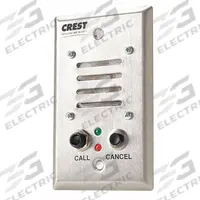 CREST HEALTHCARE SUPPLY Bedside Station: 2 3/4 in Overall Wd, 12-14V, BS300C. Key specifications — Standards: FDA Listed; Manufacturer Part Number: BS300C; Color: Silver; Voltage: 12-14V; Brand: CREST HEALTHCARE SUPPLY; Call Station Type: Bedside Station; Part Type: Station Replacements; Station Type: Patient Stations.