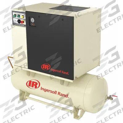 INGERSOLL RAND Rotary Screw Air Compressor w/Air Dryer: Horizontal, 10 hp, 34 cfm - Horizontal Rotary Screw Air Compressors