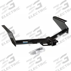 REESE Step Bumper Receiver: III, 5,000 lb Gross Trailer Wt Capacity, 500 lb Tongue Wt, Steel (MPN 75578). Key specifications — Finish: Powder Coated; Drilling Required: No; Vehicle Make: Jeep; Vehicle Model: Liberty; Brand: REESE.
