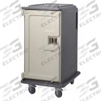CAMBRO Meal Delivery Cart: 16 Trays, Non-Pass-Through, 1 Doors, Polyethylene, 58 1/8 in Overall Ht (MPN EAMDC1520T16191). Key specifications — Manufacturer Part Number: EAMDC1520T16191; Brand: CAMBRO; Caster Configuration: (2) Swivel with Brakes; Color: Granite Gray; Material: Polyethylene; Pass-through / Non-Pass-through: Non-Pass-Through; Insulated: No; Product Type: Meal Delivery Cart.