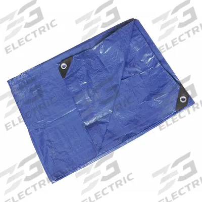 APPROVED VENDOR Tarp: 7.5 ft Lg, 5.5 ft Wd, Std Duty, 5.1 mil, Polyethylene, Blue/Green - General Purpose Polyethylene Tarps