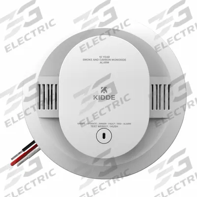 KIDDE Smoke/CO Alarm: Hardwired, Battery Backup, Smoke/CO Detector, Photoelectric - Combination Carbon Monoxide & Smoke Detectors