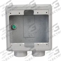 APPLETON ELECTRIC Electrical Box: Iron, Rectangular, 2 Gangs, 3/4 in Hub Size, 45 cu in Capacity (MPN FDS-2-75). Key specifications — Color: Gray; Brand: APPLETON ELECTRIC.