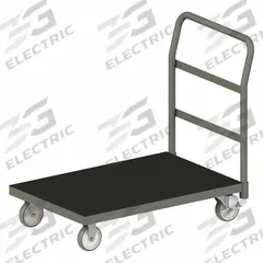 APPROVED VENDOR Platform Truck: 1,400 lb, 60 in L x 30 in W x 7 7/8 in H Deck, Solid, 12 ga Deck (MPN EPTRM30605PU95). Key specifications — Side Panel Type: No Side Panels; Brand: APPROVED VENDOR; Color: Gray; Caster/Wheel Configuration: (2) Swivel.